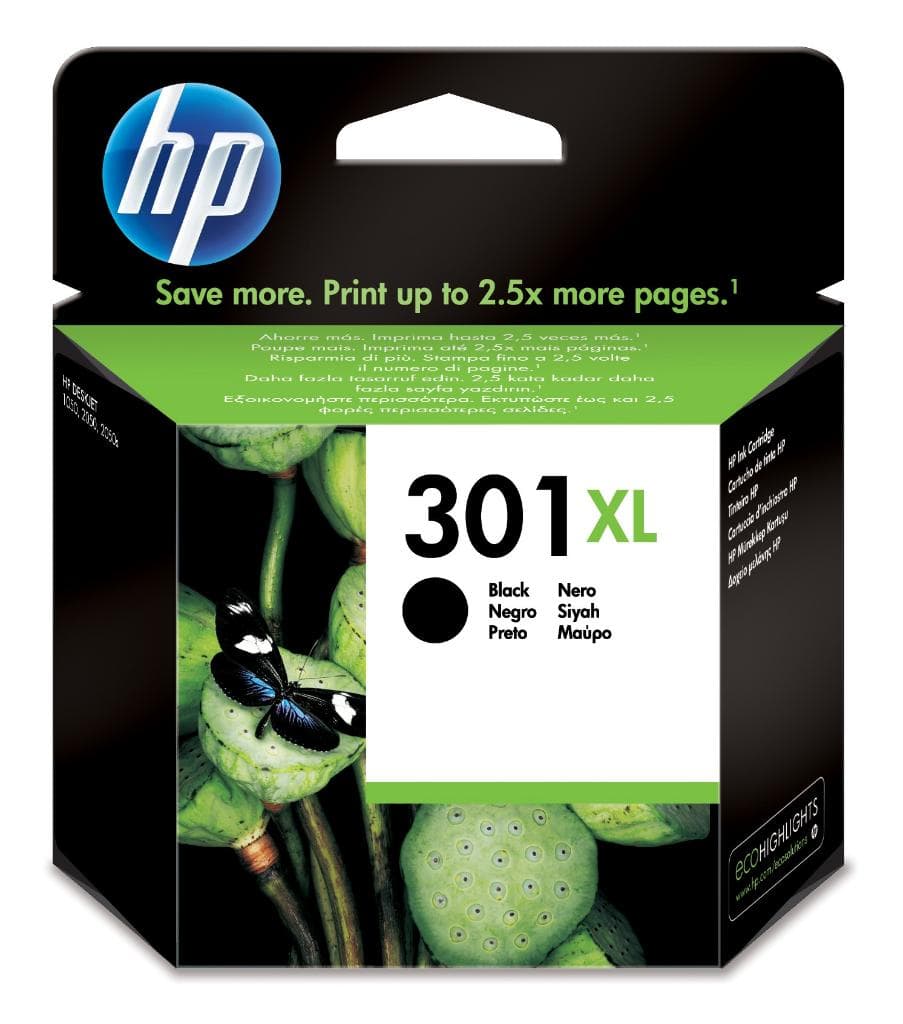 HP Cartuccia originale inchiostro nero ad alta capacità 301XL