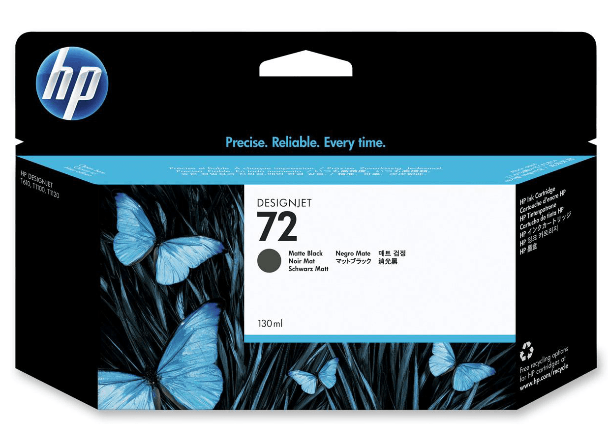 HP Cartuccia inchiostro nero opaco 72, 130 ml