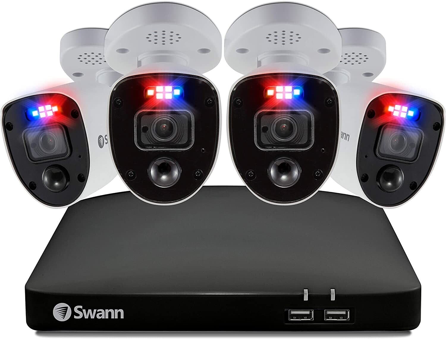 Kit Swann NVR 2TB 8 canali + 4 cam 4K kit 4 Telecamere di Sicurezza