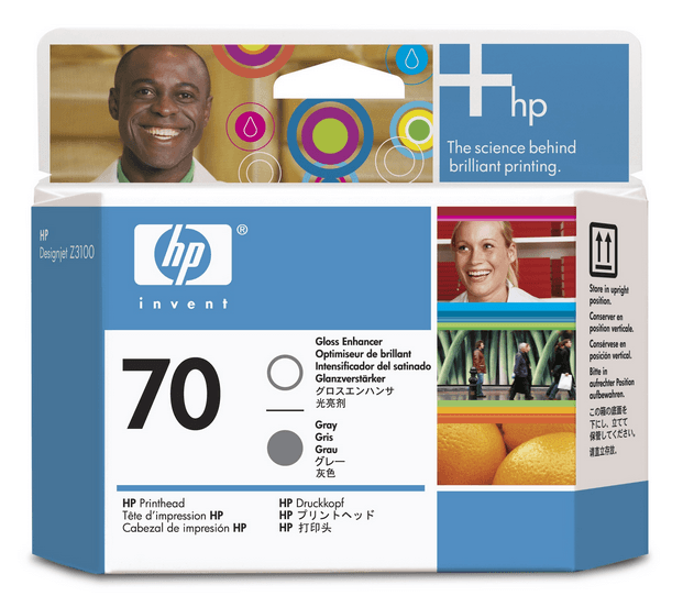 HP Ottimizzatore di lucentezza e testina di stampa grigio DesignJet 70