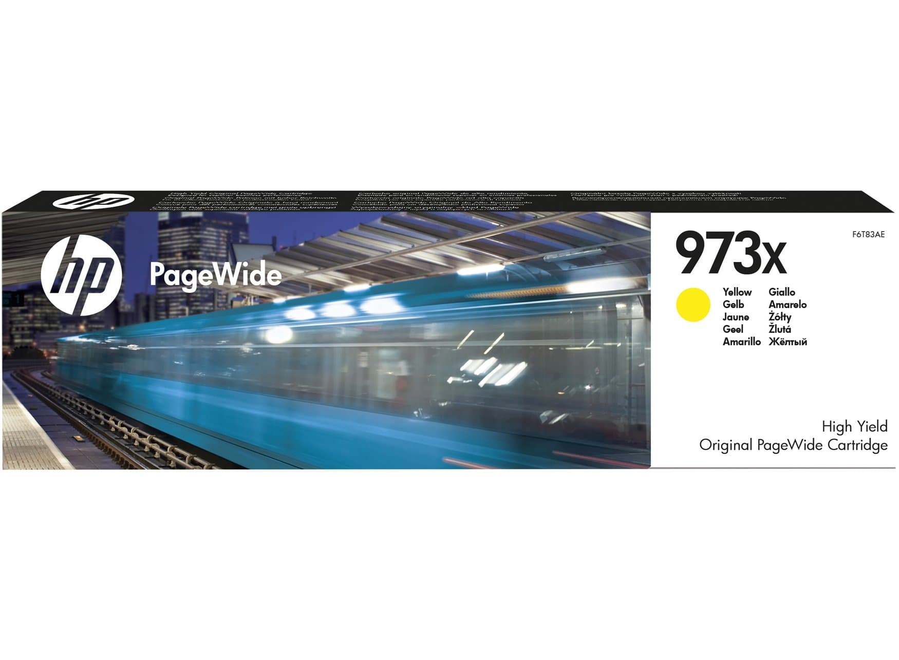 HP Cartuccia giallo ad alta capacità originale 973X PageWide