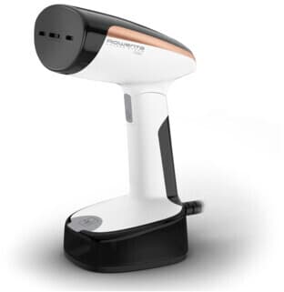 Rowenta Access Steam Pocket, Stiratore Verticale Portatile, Pieghevole, Black & White