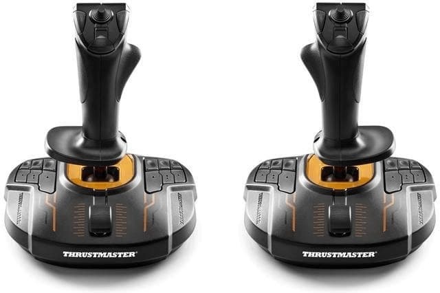 Thrustmaster T.16000M FCS SPACE SIM DUO Nero, Arancione USB Flightstick Analogico/Digitale PC