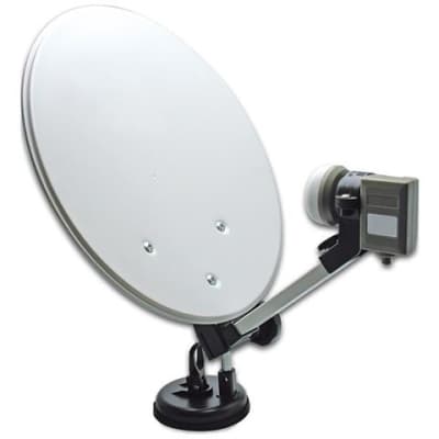 Metronic 528100 antenna per satellite 10,7 - 12,75 GHz Nero, Bianco