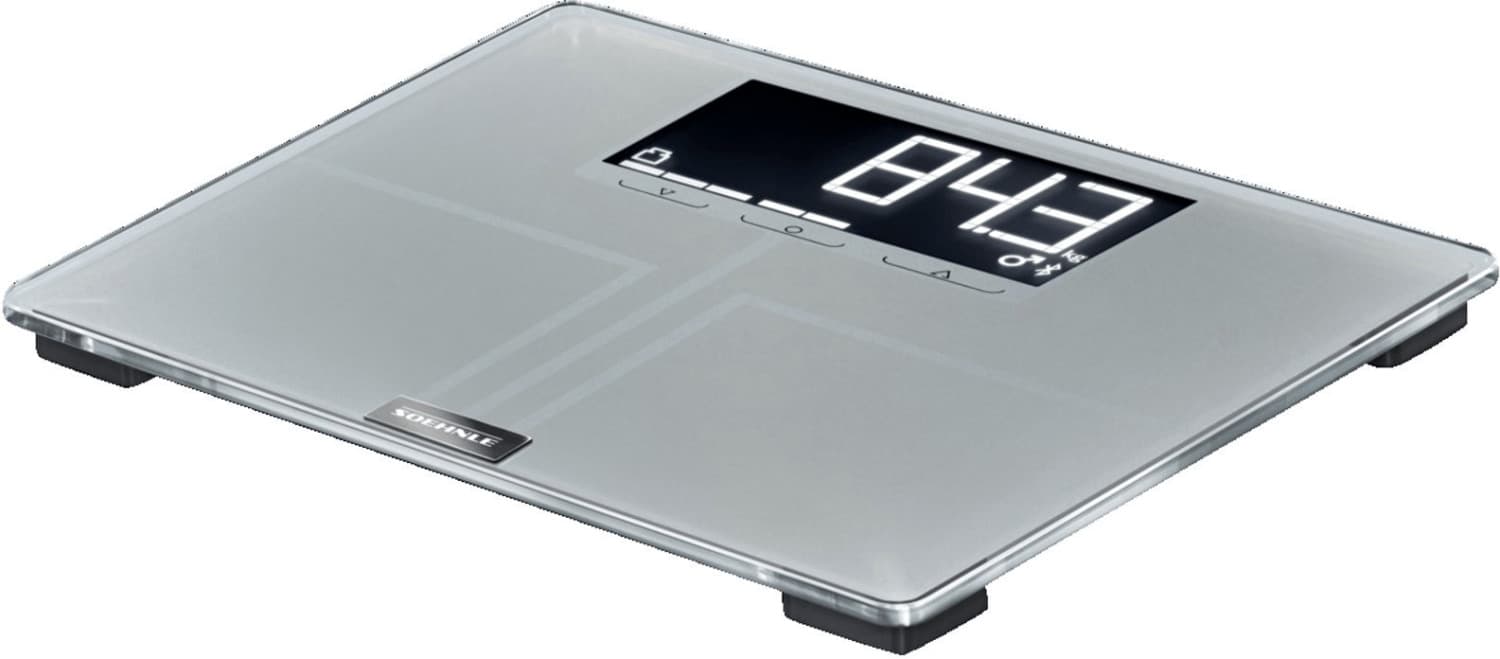 Soehnle Shape Sense Connect 200 Bilancia pesapersone elettronica Rettangolo Argento